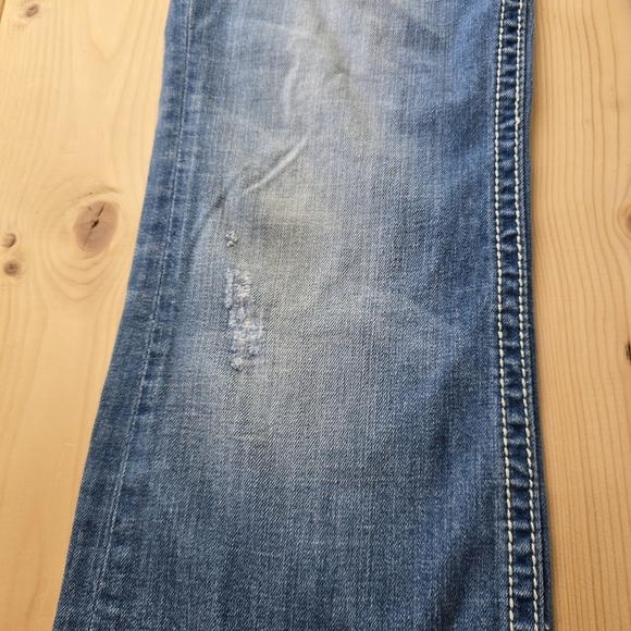 Rock Revival Elaina Boot Distressed Denim Jeans Size 29X31 - Picture 5 of 16